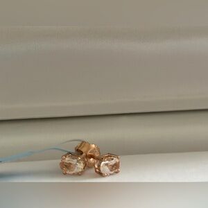 Morganite Stud Earings